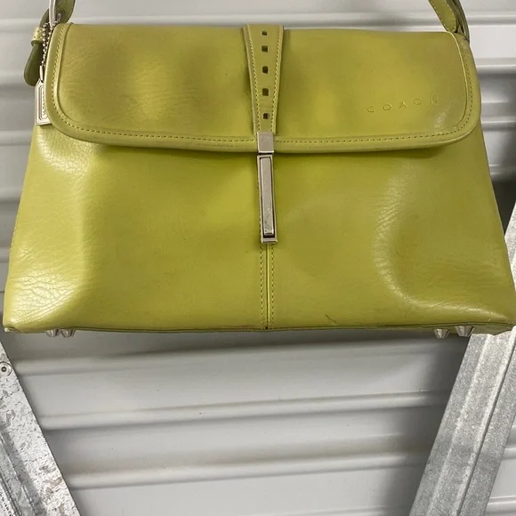 Coach | Bags | Coach Lime Green Satchel | Poshmark